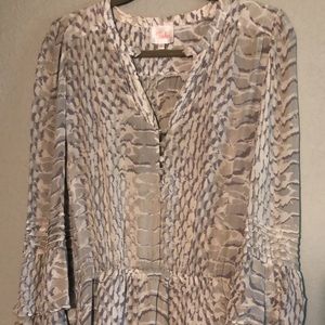 Parker snake print mini dress